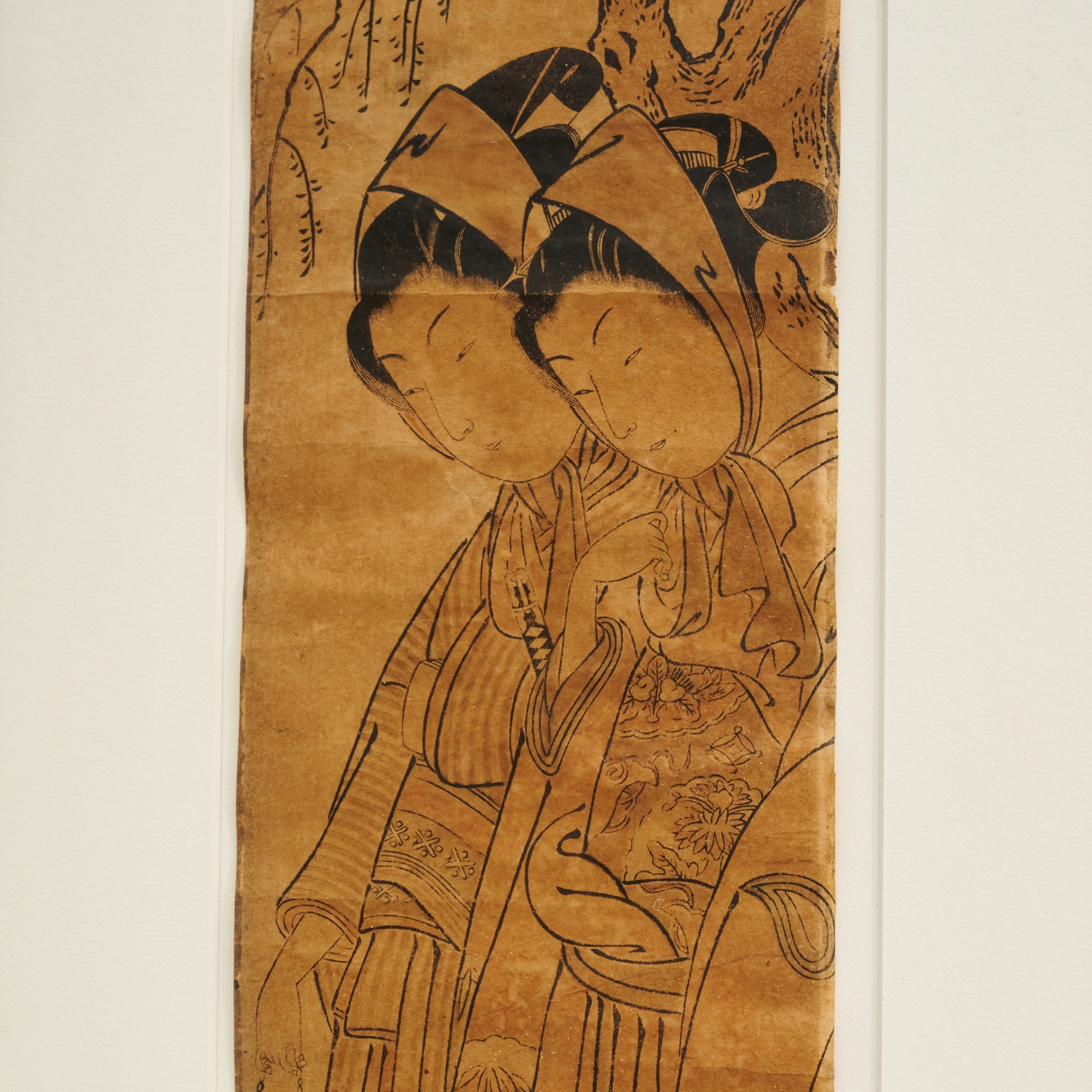 Artwork by Kano Kuninobu, Male figure with Wives or Courtesans