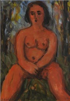 Seated Nude - Illi Billi