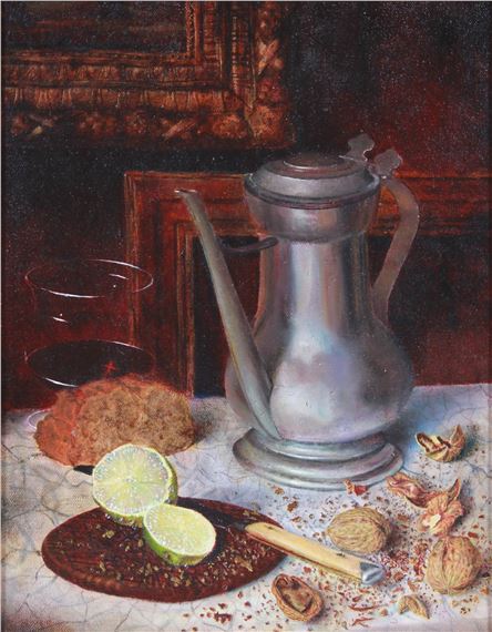 Still Life with Pewter by Christopher Robbins
