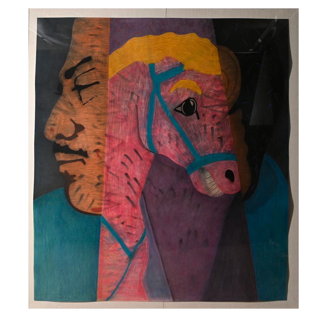 Rupert Garcia The Horse in Man (1985) MutualArt