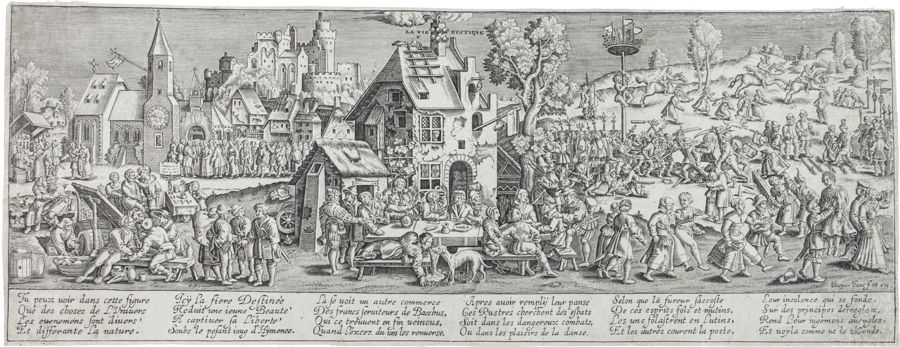 Artwork by Isaac Gaspard, LA VIE RUSTIQUE, Made of Burin