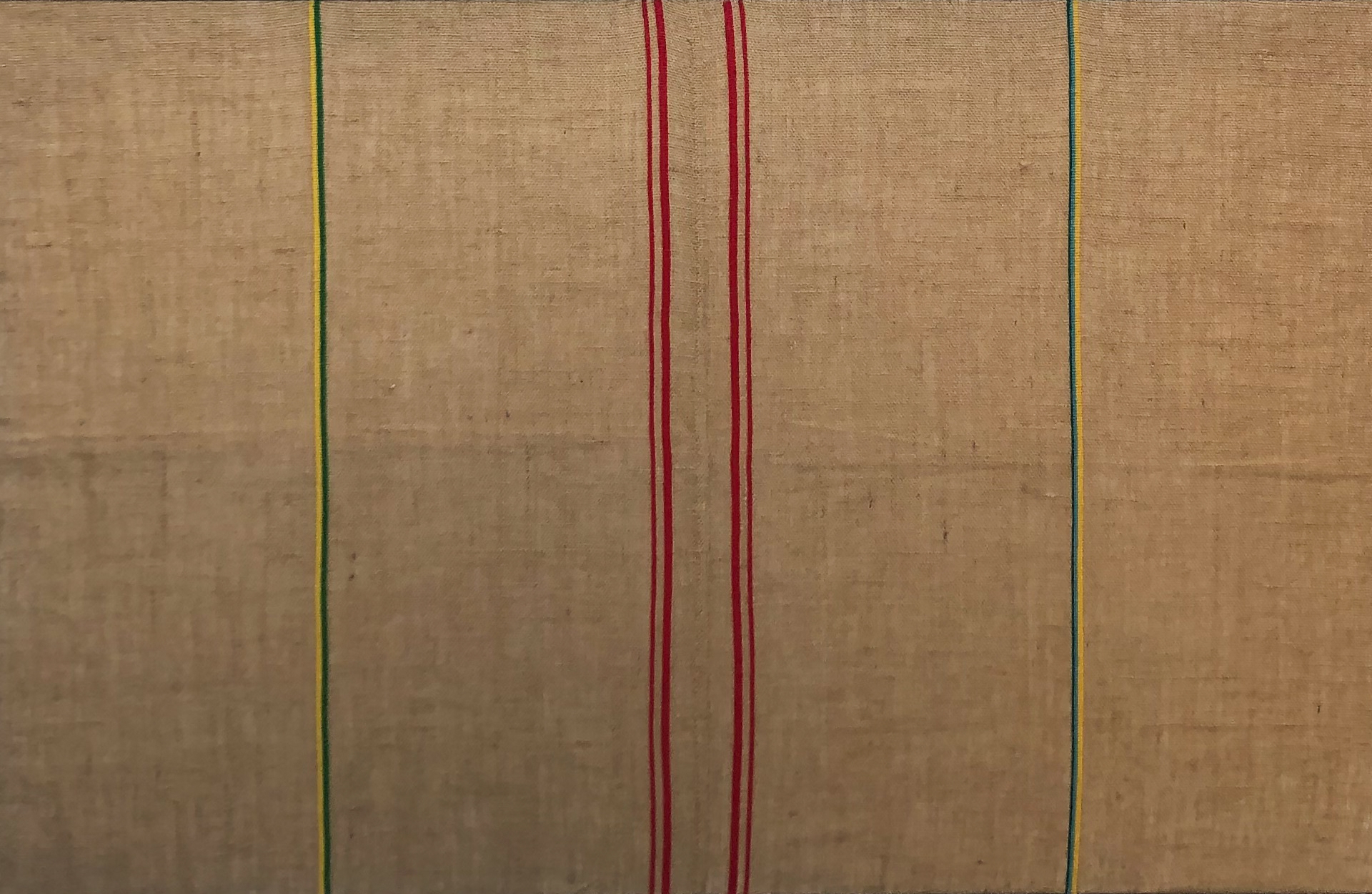 Artwork by Alexandre da Cunha, Untitled, Made of embroidered on jute