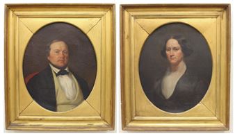 Portraits of Richard and Nancy Bates from Cincinnati, Ohio, circa late 1840s/early 1850s - Richard Bates