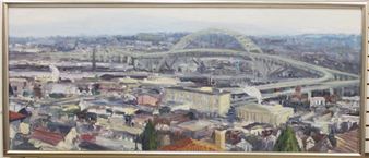 "View of Fremont Bridge," Portland, Oregon - Alexander Rudinsky