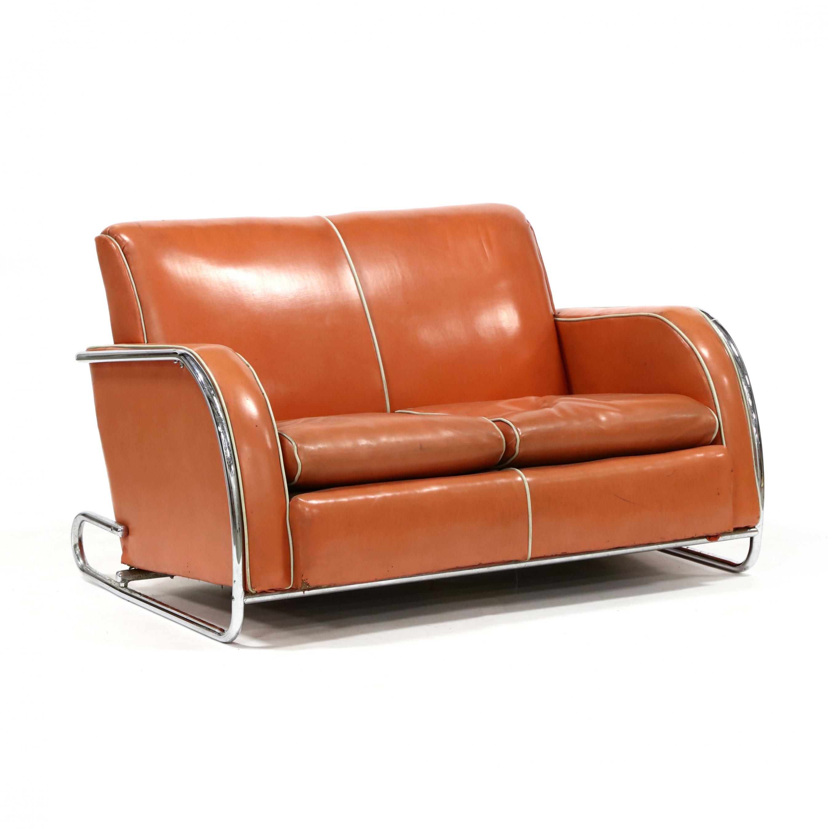 Kem Weber | Art Deco Settee and Club Chair | MutualArt