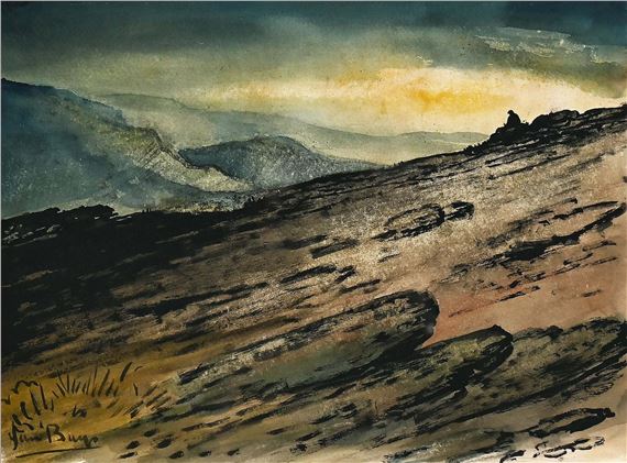 Figure on a Mountainside by Jan Buys