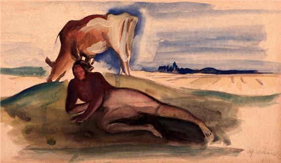 NA PASTVĚ by Vojtěch Sedláček, 1921