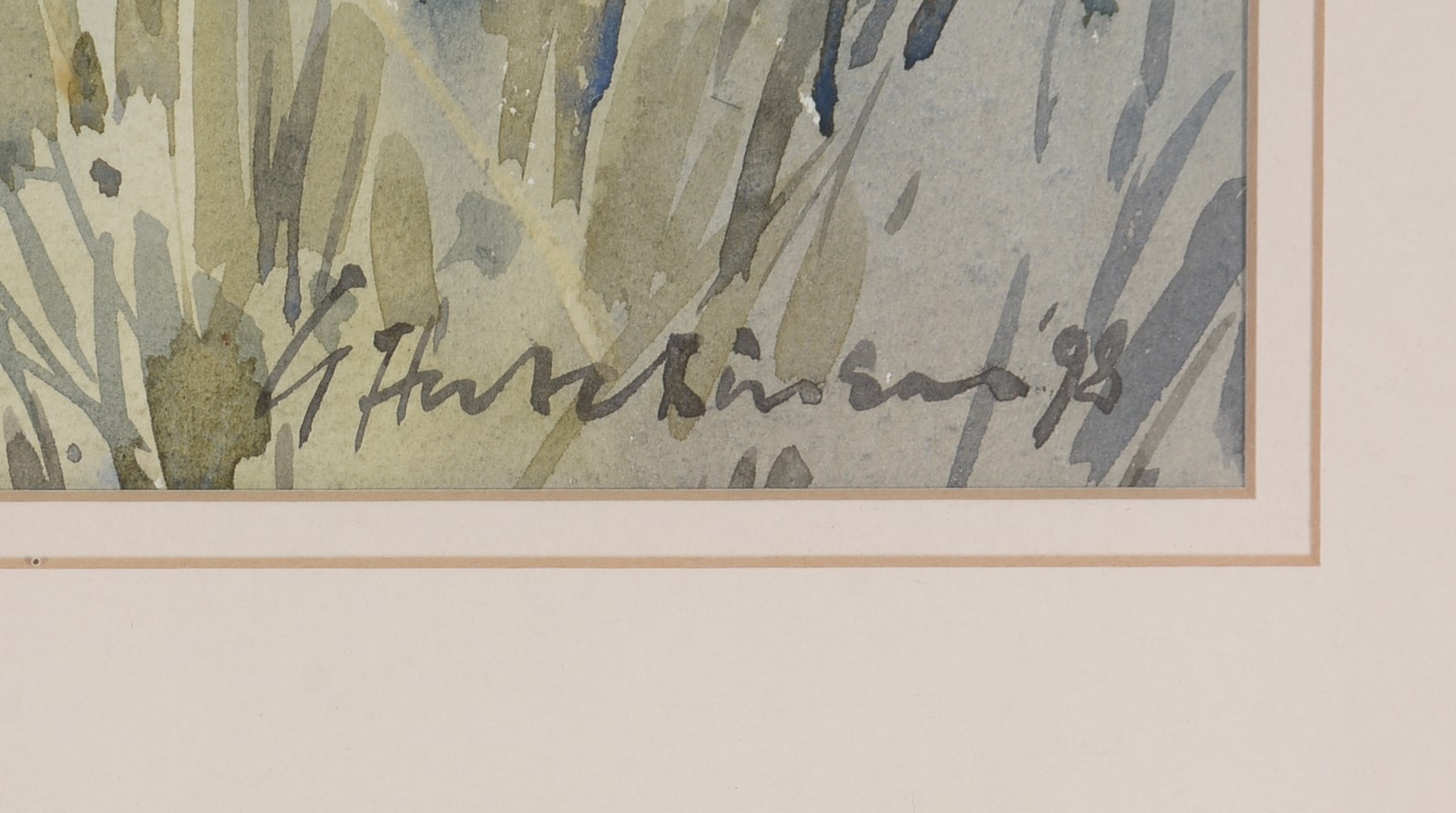 Artwork by George Hutchinson, "From Prospect Hill near Corbridge", Made of watercolour