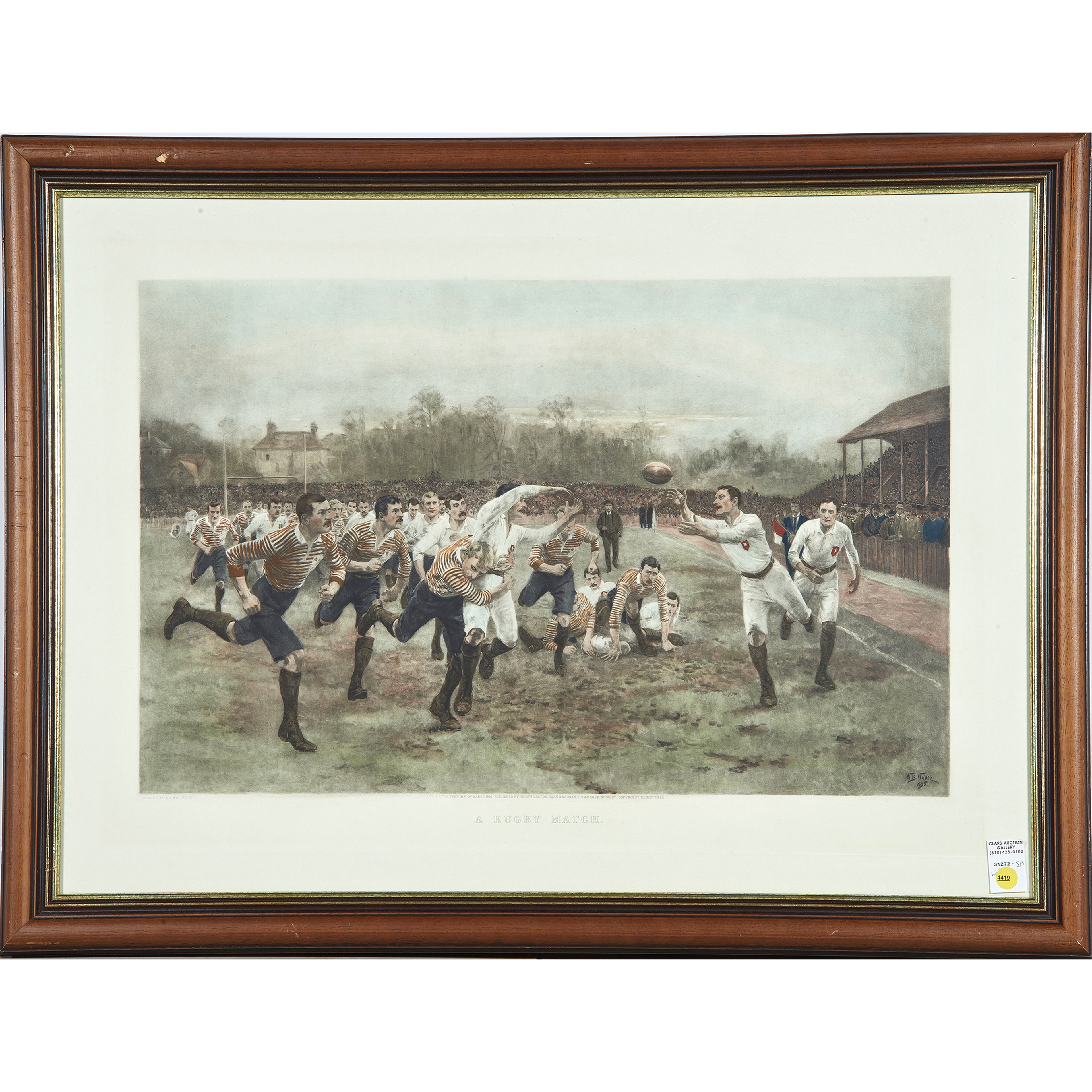 Photo Art Print Rugby Try Scored Date: 1897, 41% OFF