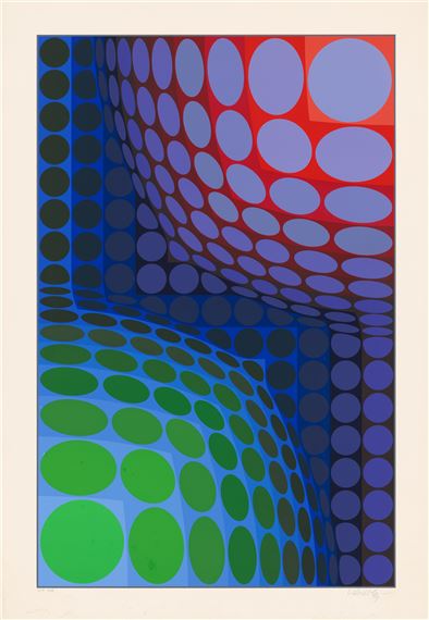 Victor Vasarely | Bi Vega (1968) | MutualArt