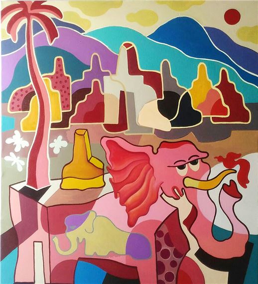 B. S. Totok Elephant and The Temple MutualArt