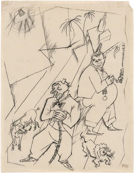 Vaudeville by George Grosz, 1917