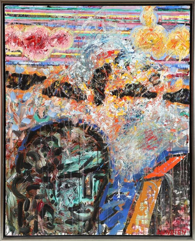 Artwork by G. Rune Sundien, Composition, Made of Oil on canvas