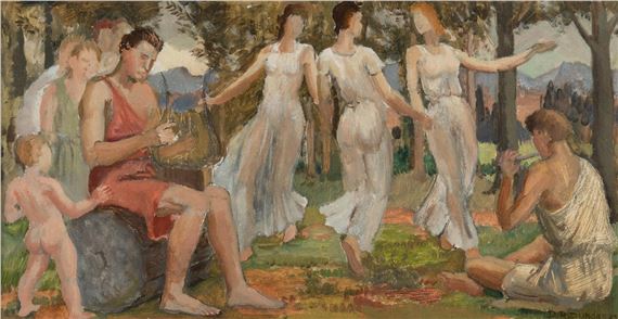 Spring - Study for a Mural by Douglas Robert Dundas, 1937