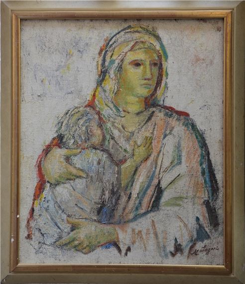 Woman with a child by Maria Aleksandrovna Lagorio, 2nd quarter oh the 20th century