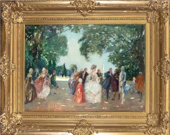 Rococo Society in the Park by Walter Geffcken