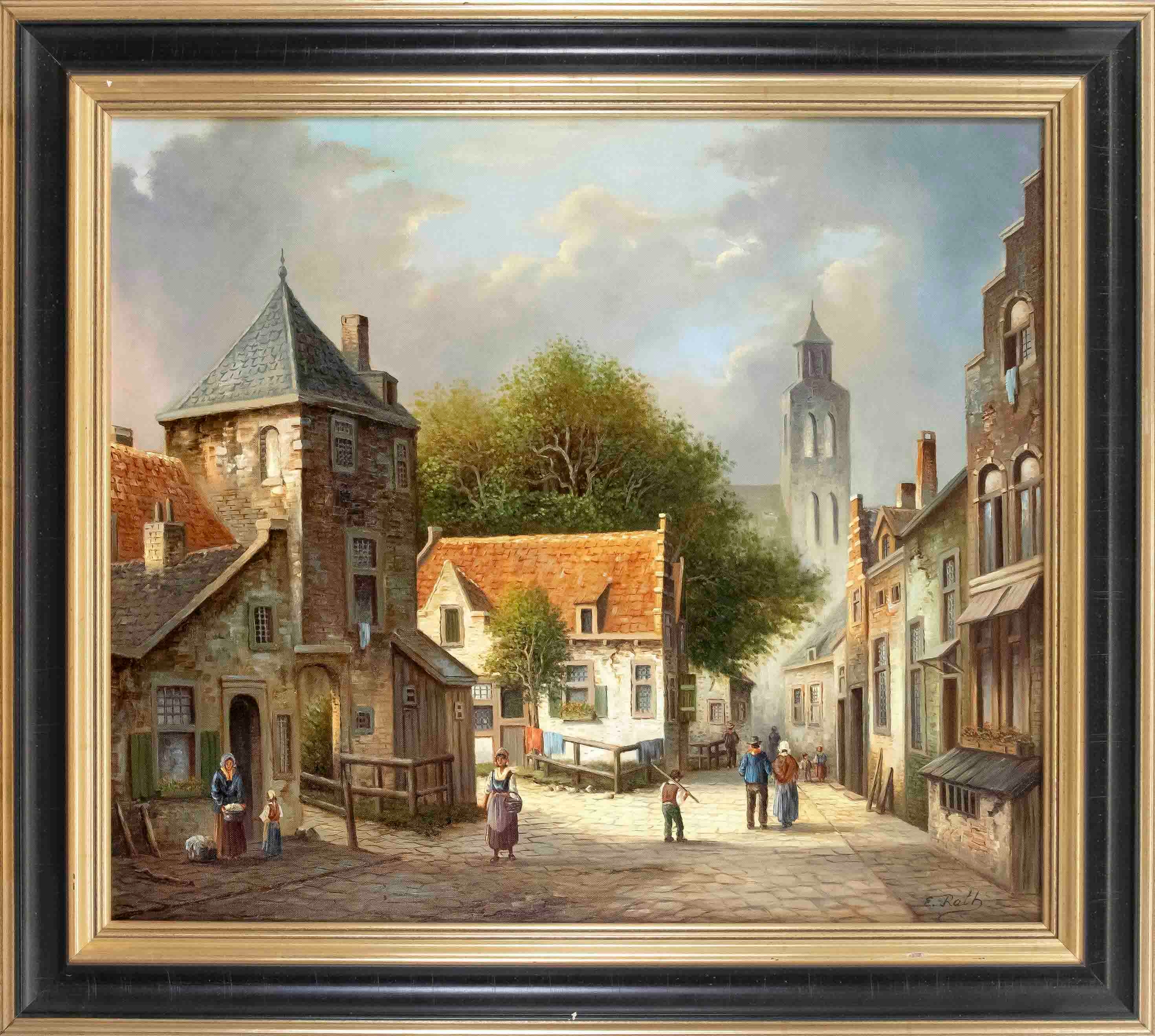 Ernst Erwin Roth | Small town idyll | MutualArt