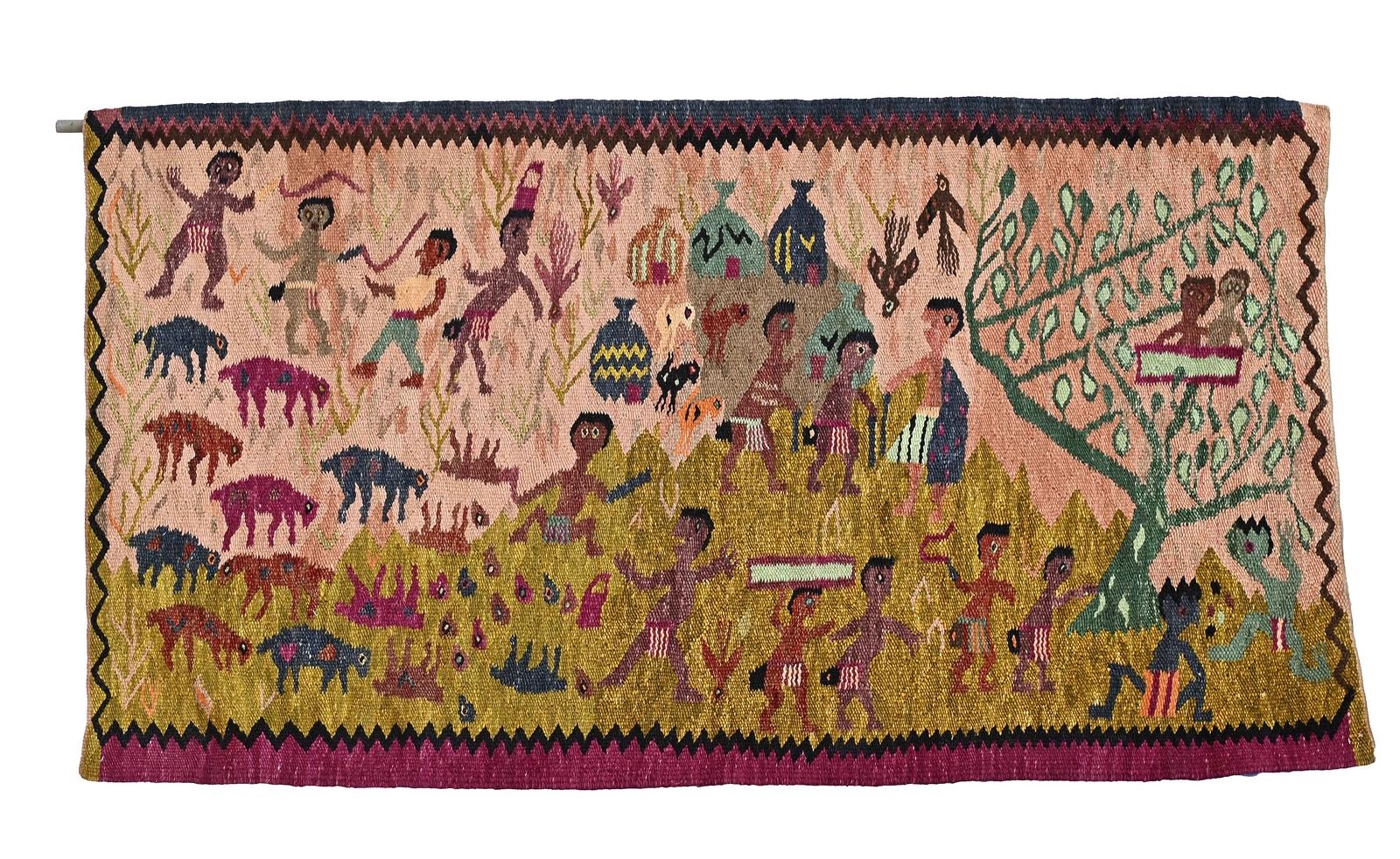 Rorke's Drift VILLAGE SCENE WITH LAMBS BROUGHT TO SLAUGHTER MutualArt