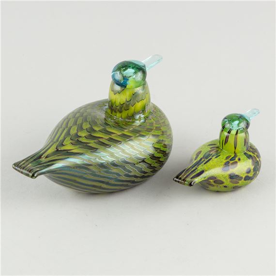 コガモの親子 Common Teal イッタラ バード オイバ・トイッカ