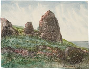 Landschaft mit Felsen. - George Sand