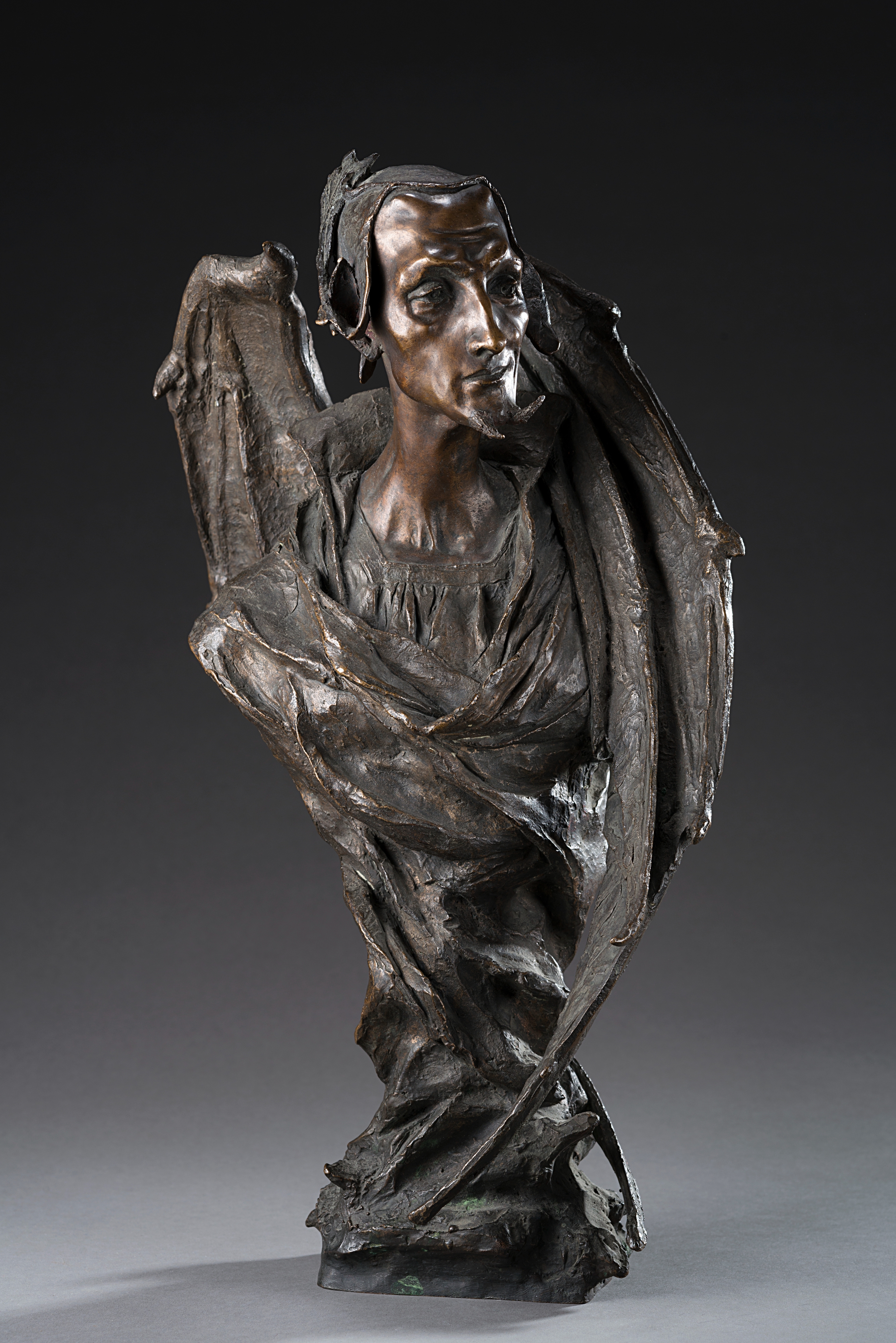 Artwork by Attilio Temperoni, Mefisto, Made of bronze