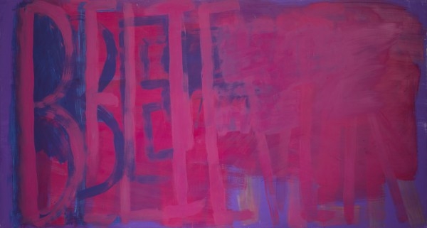 Artwork by Dana Frankfort, Believe Believe Believe, Made of oil on canvas on panel