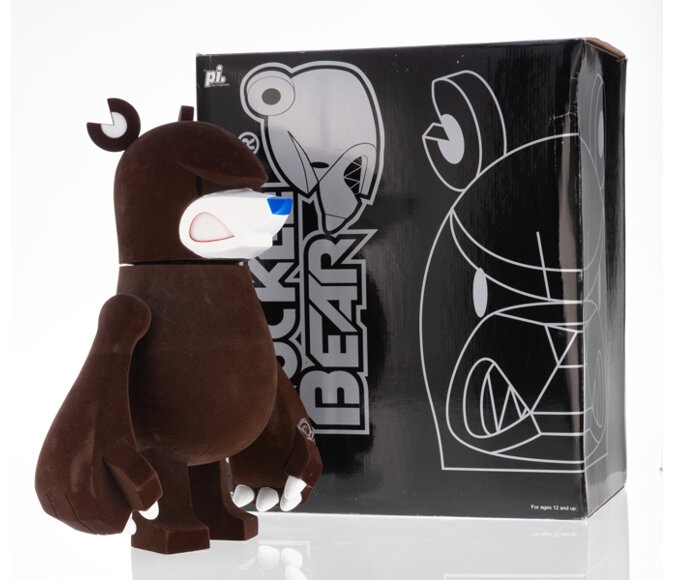 Artwork by Touma, Knucklebear (Brown Flocked), Made of Flocked cast resin figure