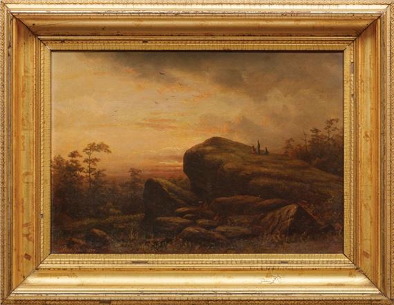 Harold Rudolph | Three Figures on an Overlook (1874) | MutualArt