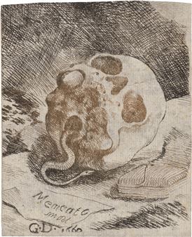 Memento Mori: Totenkopf mit Schlange - Georg Degler