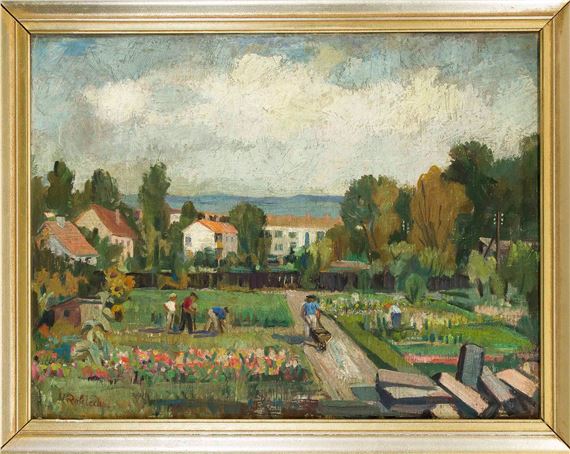 Persons at gardening by Hugo Rohleder