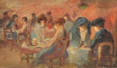 Artwork by Michele D'Aniello, Figure, Made of oil on panel