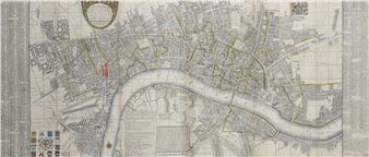A NEW & EXACT PLAN OF YE CITY OF LONDON AND SUBURBS THEREOF' - Thomas Bowles