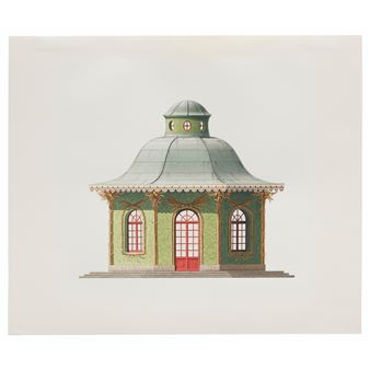 Projet de pavillon d'après Antoine Richard (1735-1807), commandé par Marie-Antoinette en 1774 - Andrew Zega