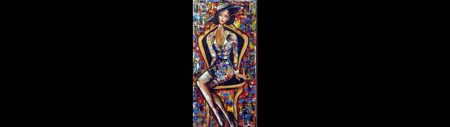 Artwork by Ornella Paciello, Dama Italiana, Made of acrylic on canvas