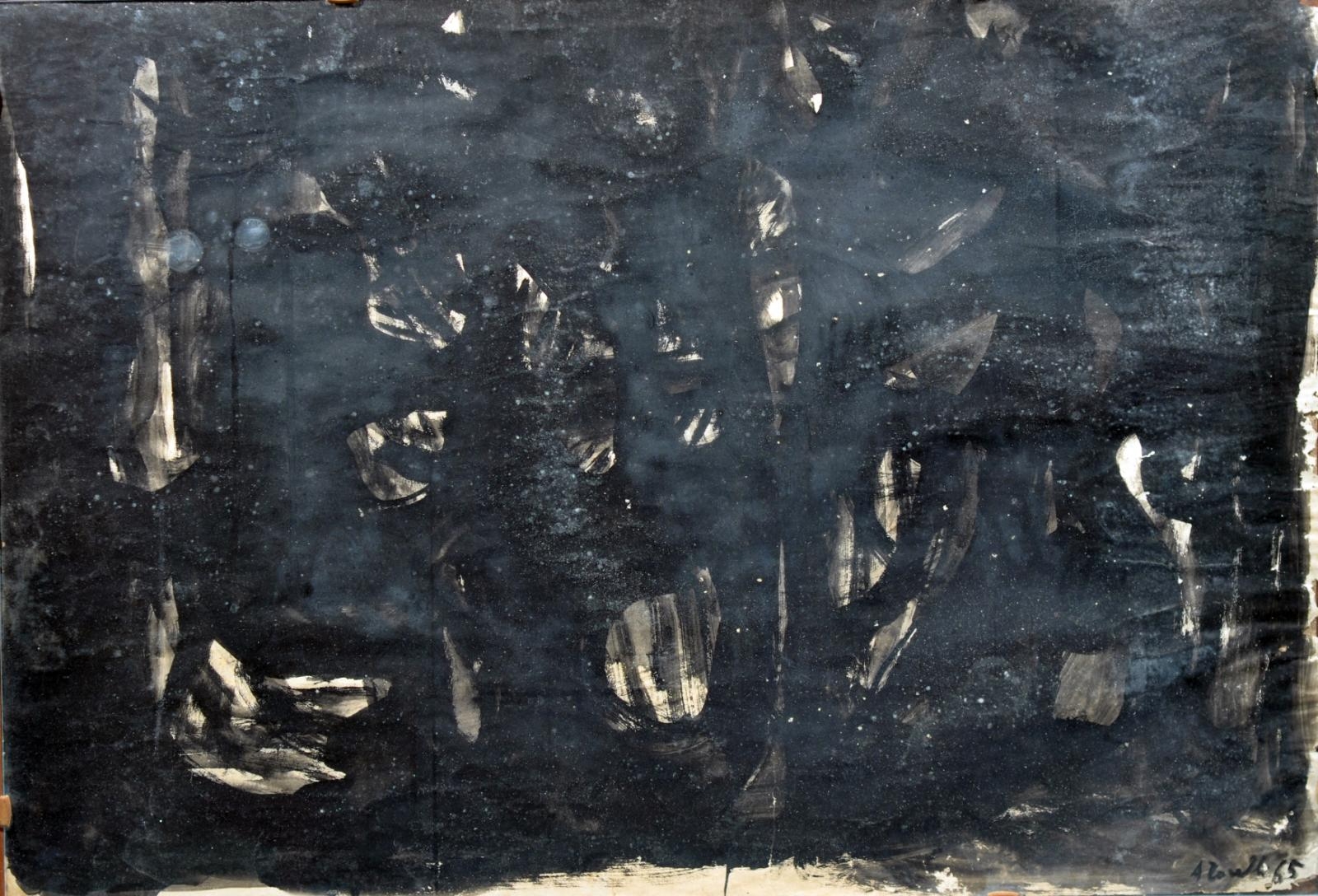 Artwork by Anna Torelli, Foresta nera, Made of tempera on paper