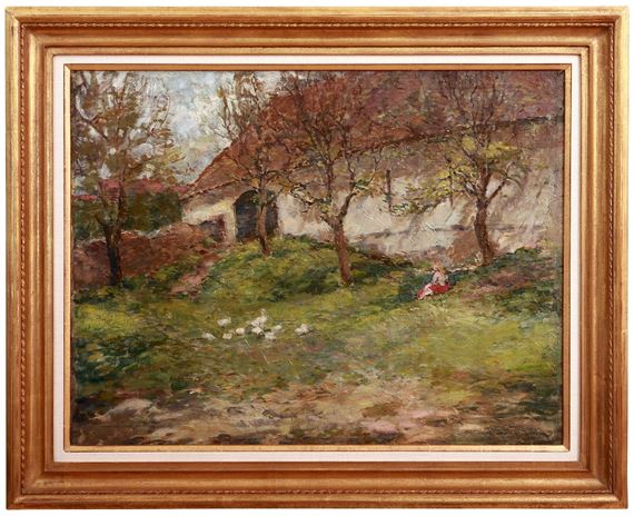 HUSOPASKA (KRAJINA NA JAŘE) by Otakar Lebeda, 1896