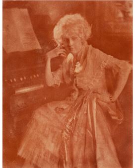 Portrait of a Woman Organist - Joseph Ernest Mock