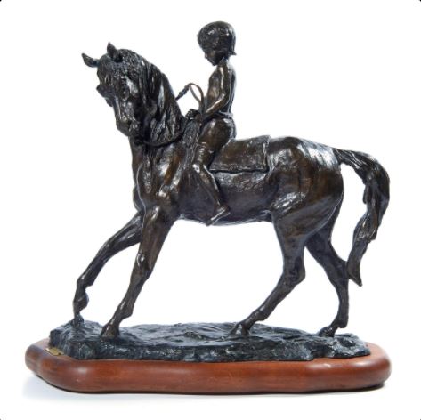 Boy on Stallion by Franco Vianello