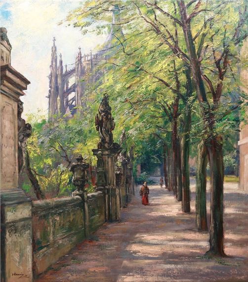 SVATOBARBORSKÁ KOLEJ V KUTNÉ HOŘE by Josef Sedivy, 1947