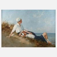 Ruhe am Strand by Hermann Seeger, um 1915