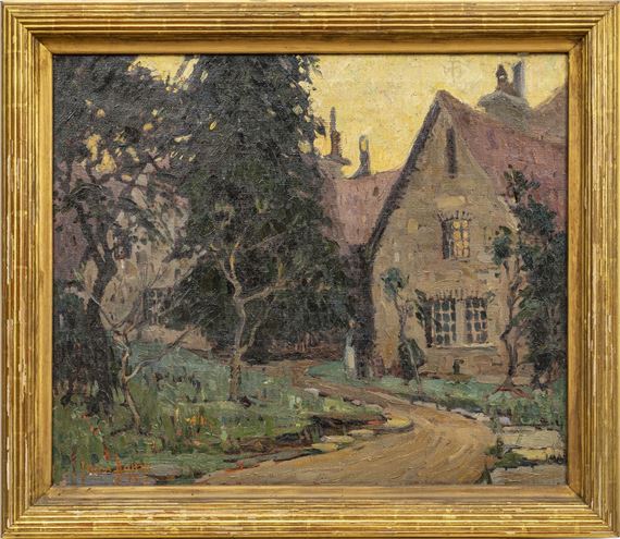 VILLA AT TWILIGHT by Irma René Koen, 1919