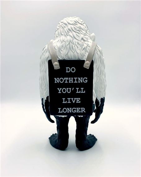 Banksy | Monkey Sign (Drip Reverse) (2019) | MutualArt