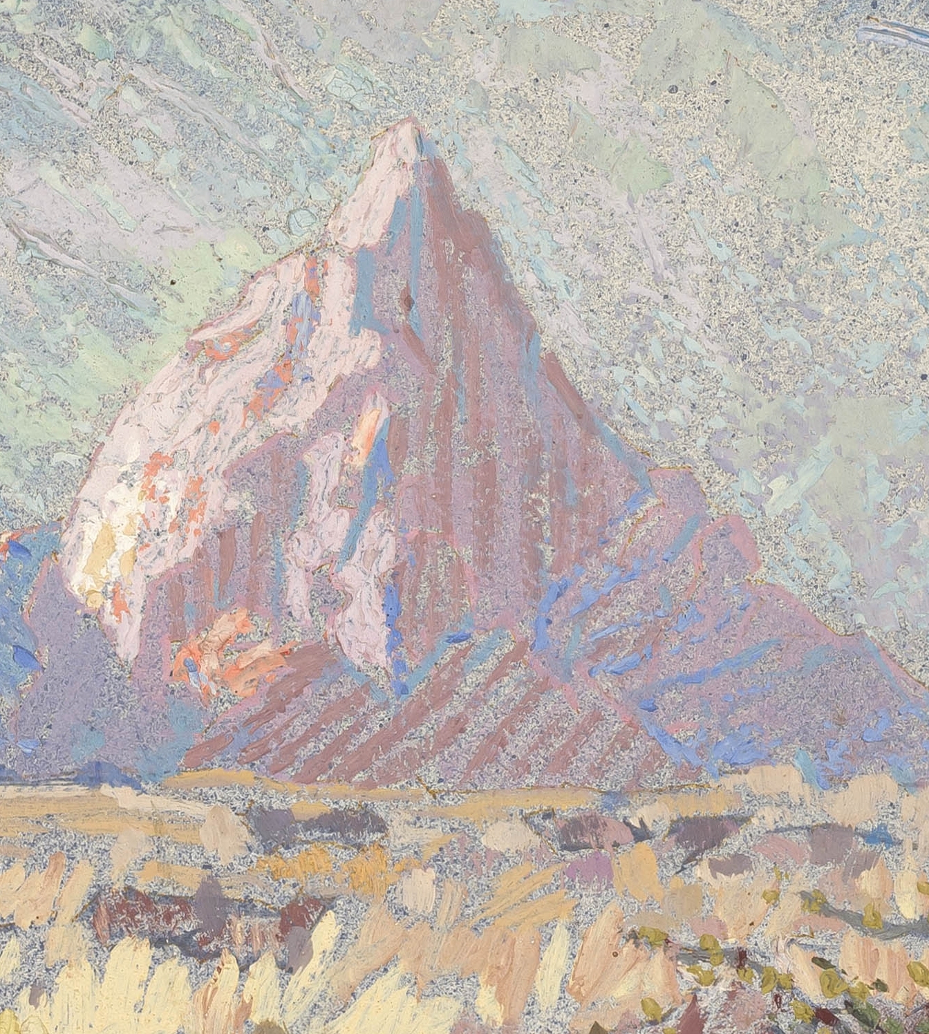 Artwork by Johannes Blatt, Spitzkoppe, Made of oil on board