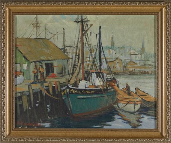 HARBOR SCENE by Sidney Miller Wiggins