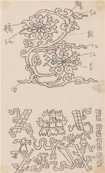 Carpet Pattern by Ye Qianyu, 1945