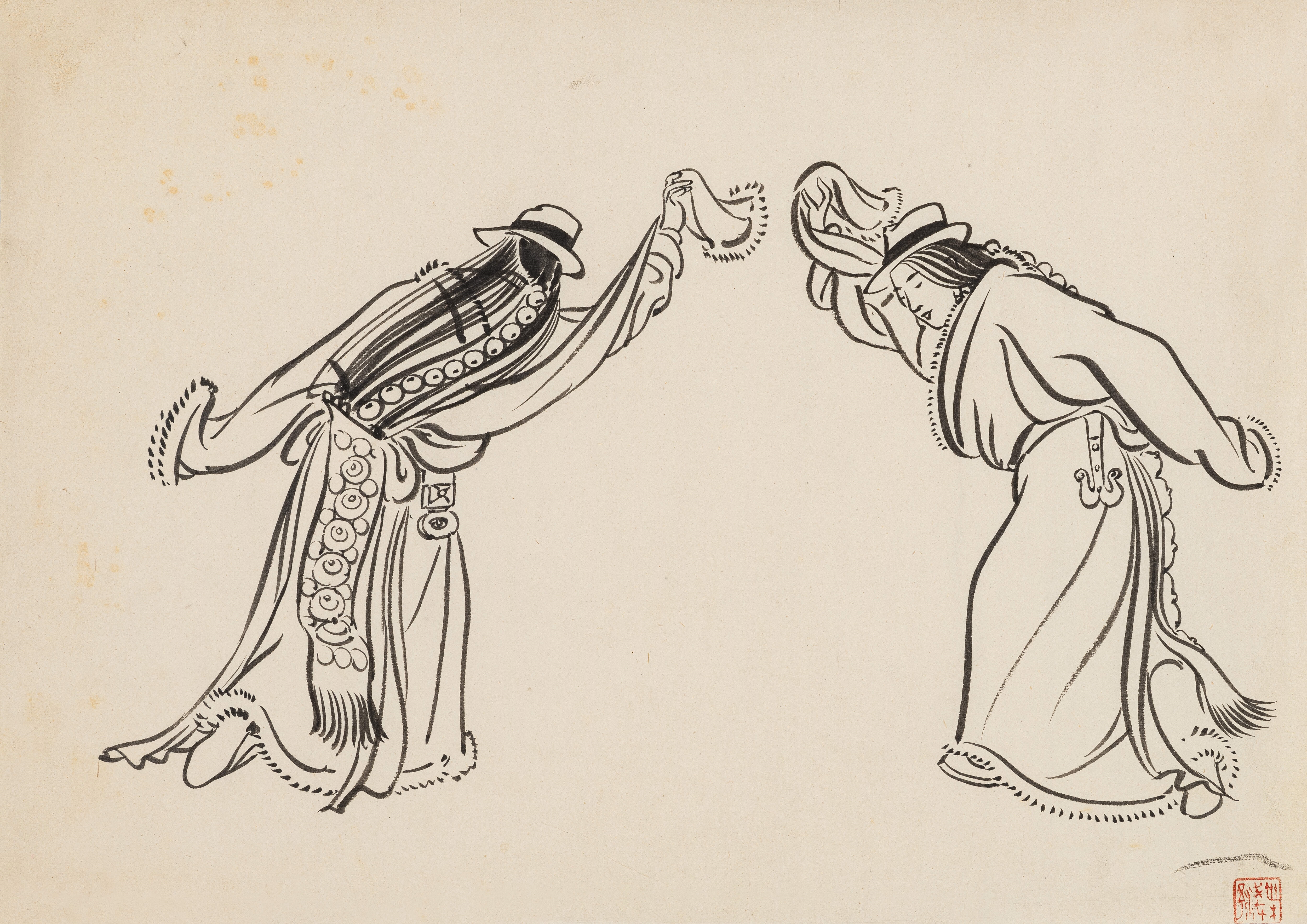 Artwork by Ye Qianyu, Dance of Xiahe, Made of Paper