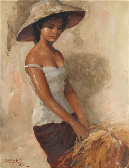 BASUKI　ABDULLAH（バスキ　アブドウラ）、貴婦人像 BASUKI ABDULLAH（バスキ アブドウラ）、貴婦人像