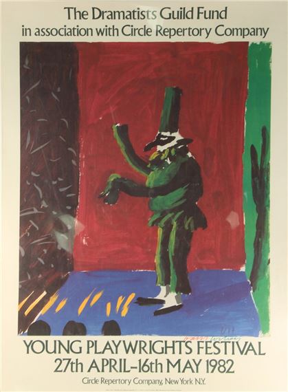 "Young Playwright's Festival" by David Hockney, 1982