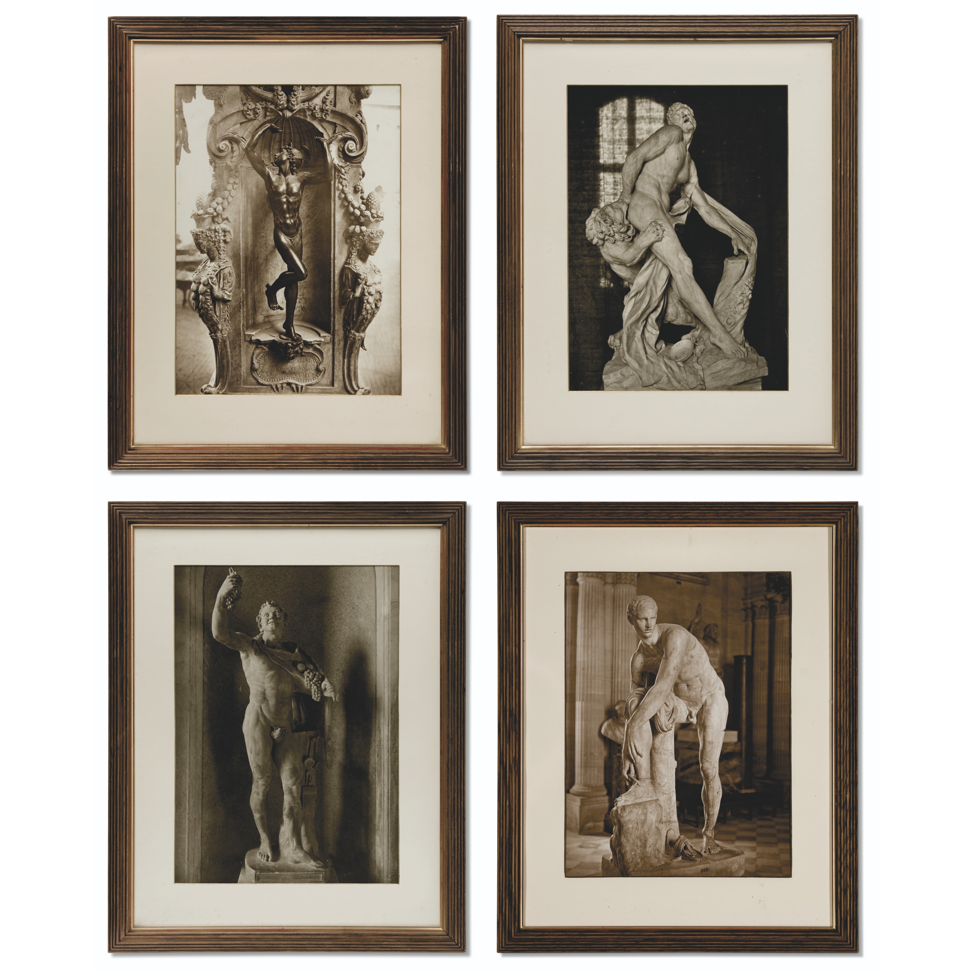 Unknown | A SET OF FOUR PHOTOGRAPHIC PRINTS OF RENAISSANCE STATUES ...