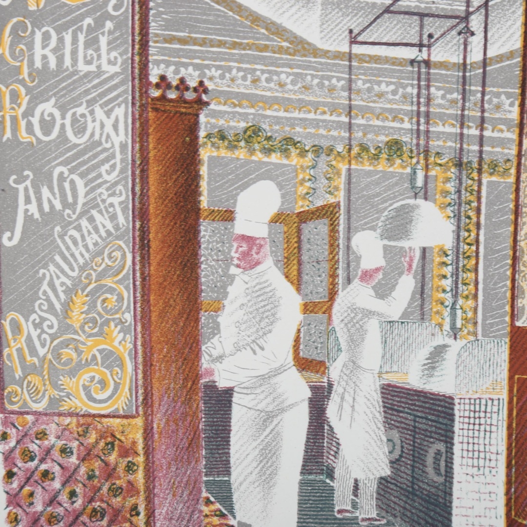 Eric Ravilious | The Grill Room and Restaurant (1937) | MutualArt